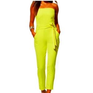 New York and Company Strapless Jumpsuit
